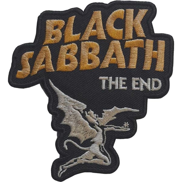 Black Sabbath The End Woven Iron On Patch