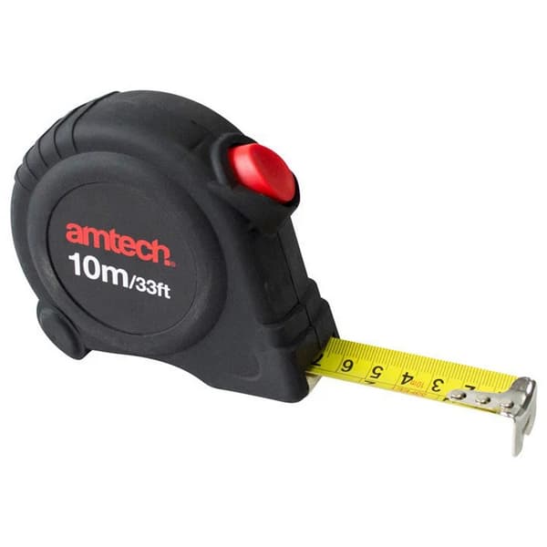 Amtech Itselukittuva mittanauha 10m x 25mm