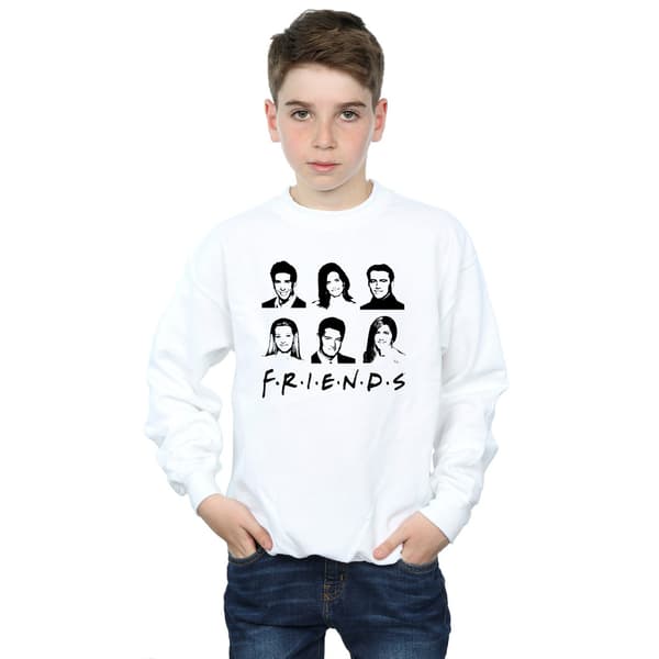 Friends Boys Faces Logo Sweatshirt