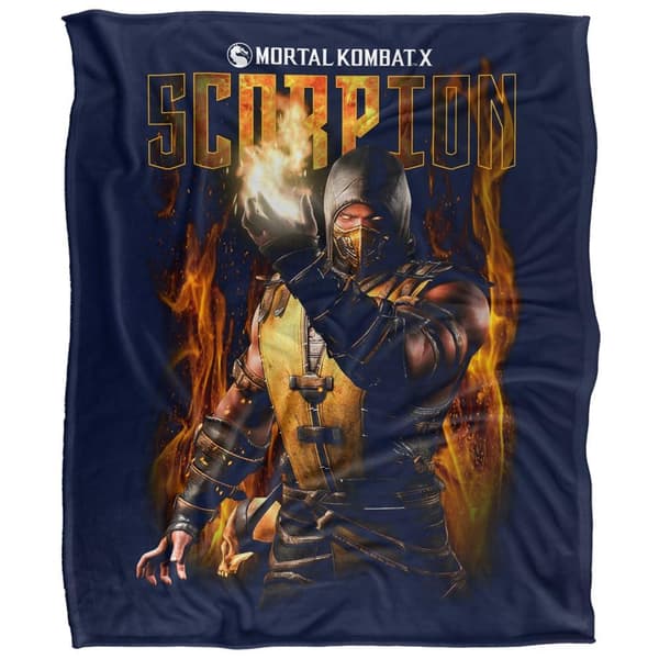 Mortal Kombat Scorpion Soft Touch Blanket