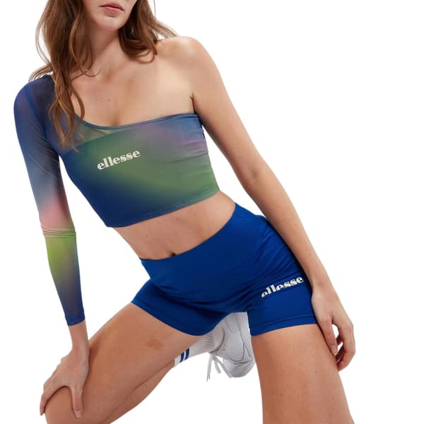 Ellesse Dam Crono One Shoulder Slim Croppad Topp