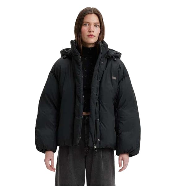 Levis Dam/Kvinnor Hooded Oversized Pufferjacka