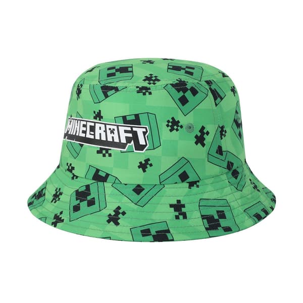 Minecraft Creeper Character Bucket Hat