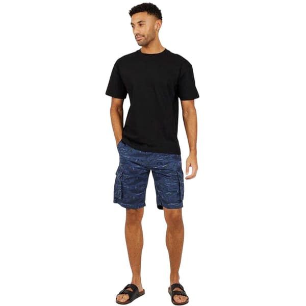Brave Soul Cargo-shorts med palmeprint til mænd