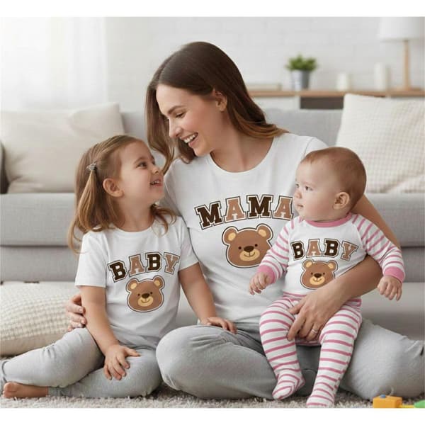 Linea Dam/Dam Bearhead Mors Dag Pyjamas Set