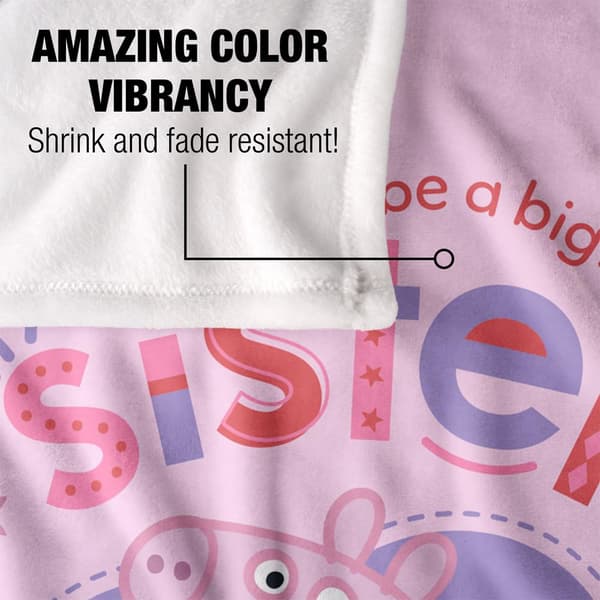 Peppa Pig Big Sister Blanket