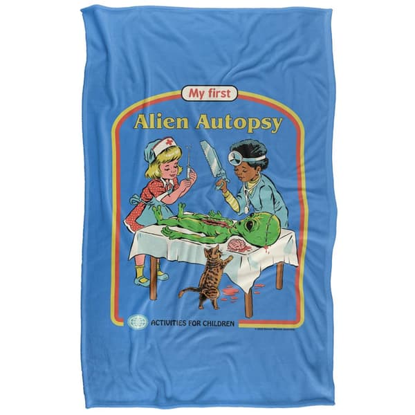 Steven Rhodes My First Alien Autopsy Soft Touch Blanket