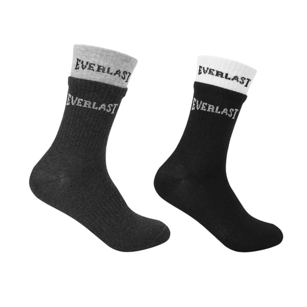 Everlast Ribbade Crewstrumpor för män (2-pack)