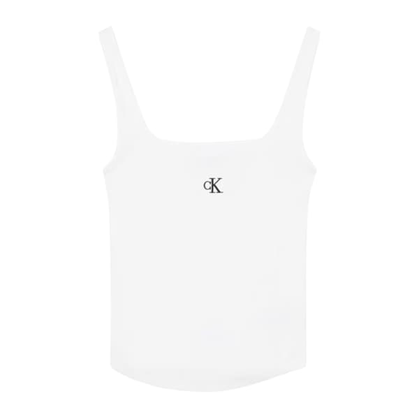 Calvin Klein Dam Monogram Linne i Bomullsjersey