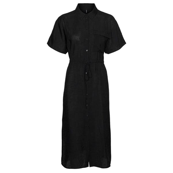 Vero Moda Dam Iris Krage Midi Skjortklänning