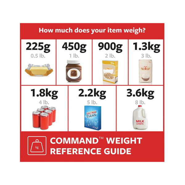 Command Mellanstora Brukskrokar Värdepaket (6-pack)