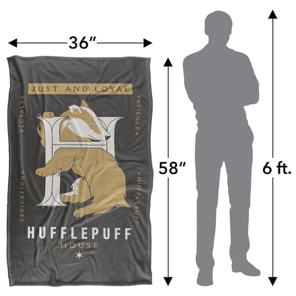 Harry Potter Just And Loyal Hufflepuff Blanket