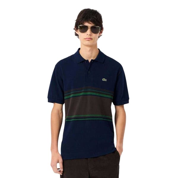 Lacoste Pikétröja med logotyp för män