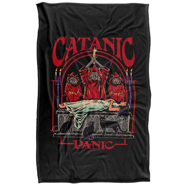 Steven Rhodes Catanic Panic Soft Touch Blanket