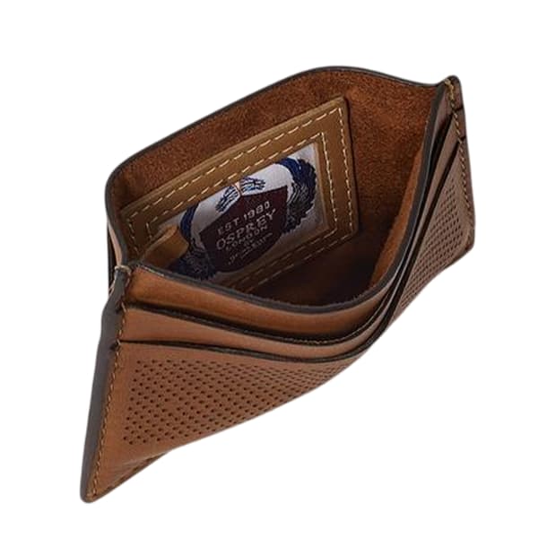 Osprey Arthur Perforated Leather Card Holder