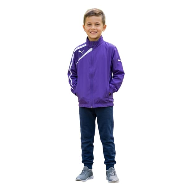 Puma Boys Team Logo Woven Jacket