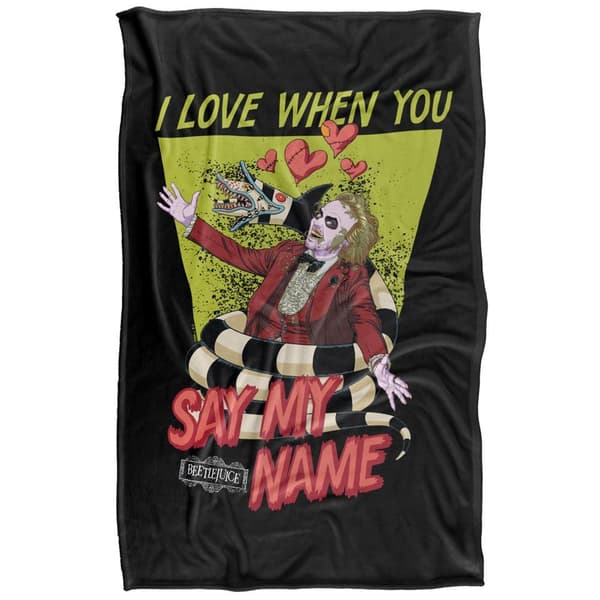 Beetlejuice Say My Name Soft Touch Blanket