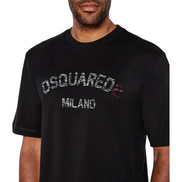 DSquared2 Herr Milano Logotyp T-shirt
