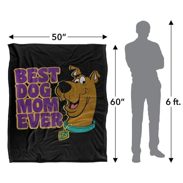 Scooby Doo Best Dog Mom Ever Soft Touch Blanket
