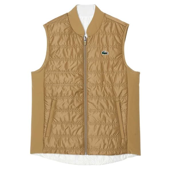 Lacoste Dam Quiltad Vändbar Golfväst