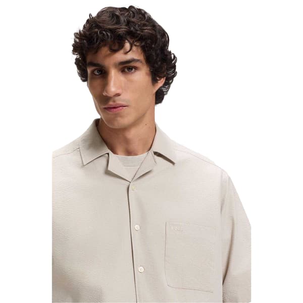 Boss Mens Lapisy Plain Short-Sleeved Shirt