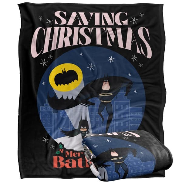 Batman Saving Christmas Soft Touch Blanket