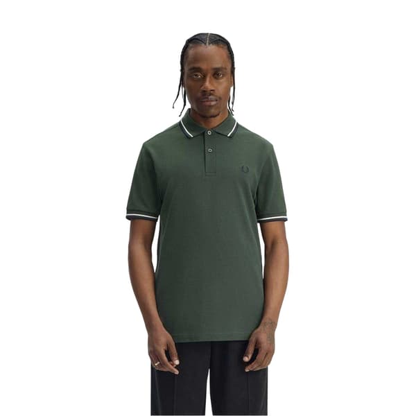 Fred Perry Pikétröja med dubbla ränder för män