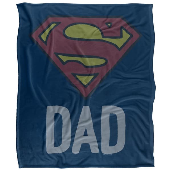 Superman Dad Logo Blanket