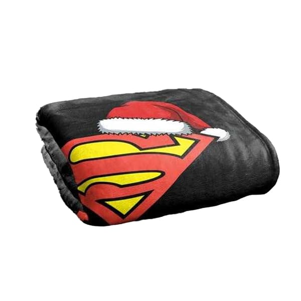Superman Santa Hat Christmas Blanket