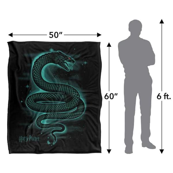 Harry Potter Basilisk Stars Silky Blanket