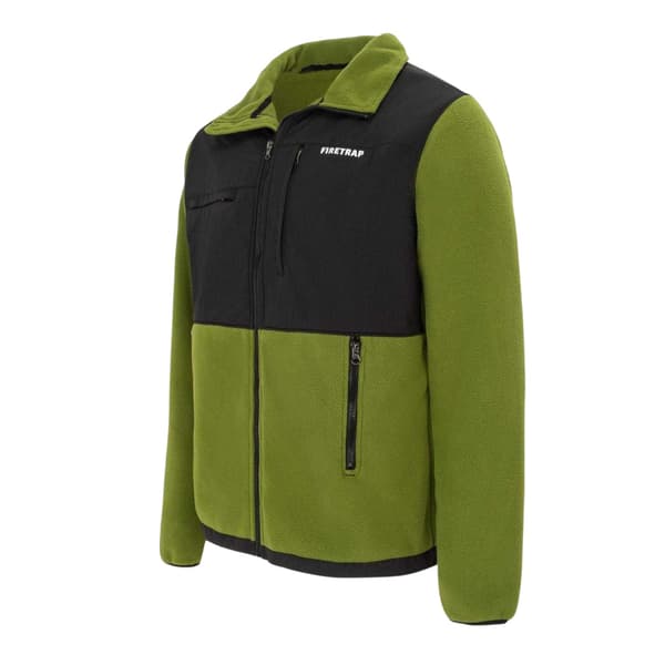 Firetrap Mens Colour Block Fleece Jacket