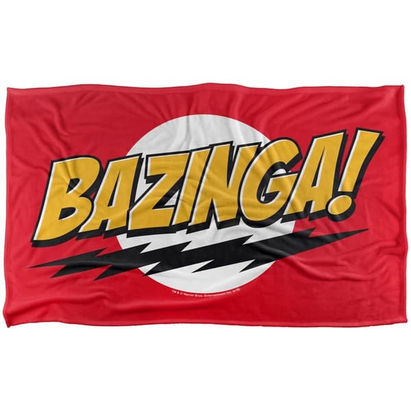 Big Bang Theory Bazinga! Soft Throw