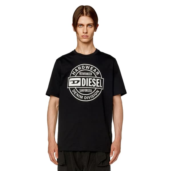 Diesel Miesten Hardware Circle Logo T-paita