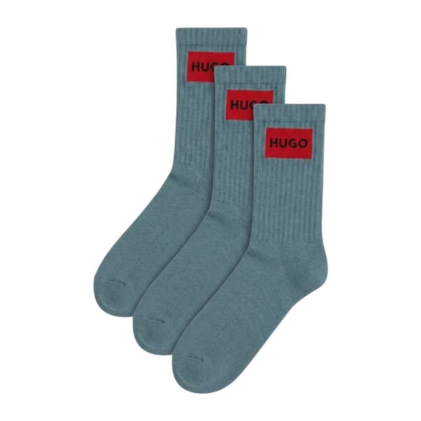 Hugo Herrstrumpor med boxlogotyp (3-pack)
