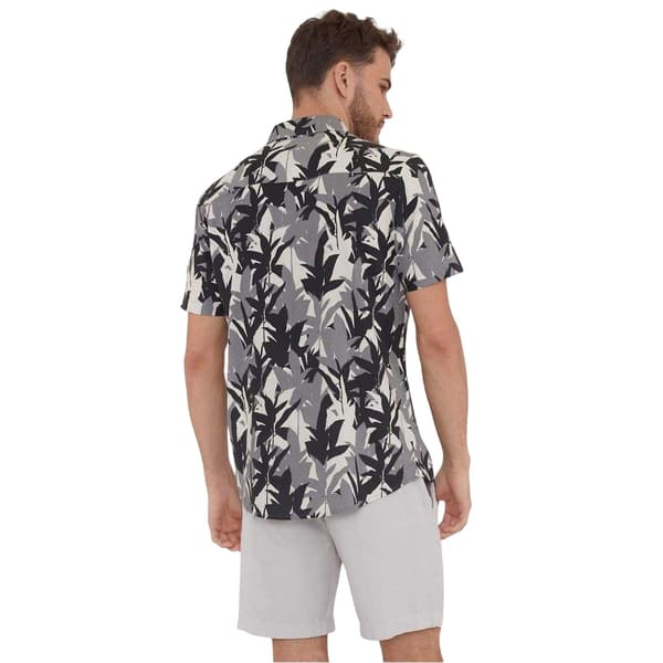 Threadbare Mens Leaf Print Regular Shirt