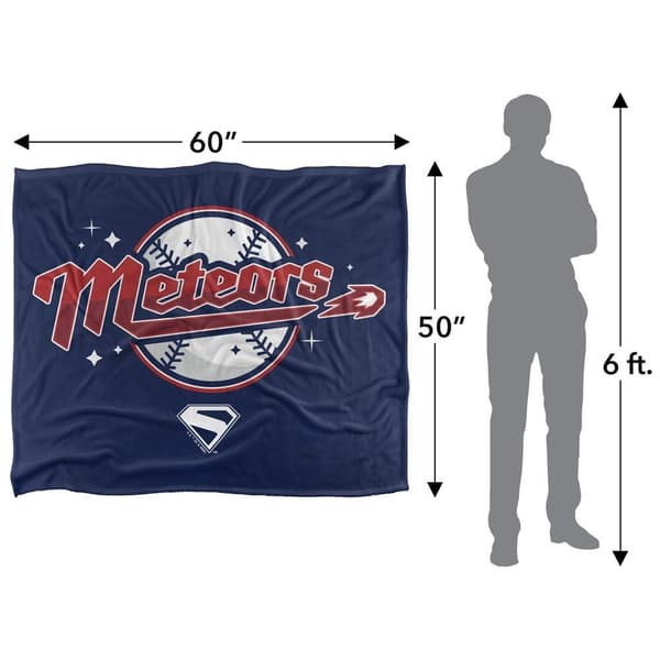Superman Meteors 2025 Soft Touch Logo Blanket