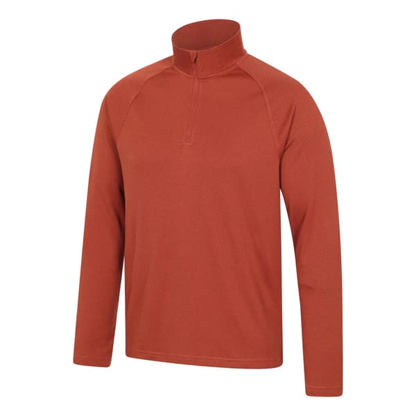 Mountain Warehouse Mens Spin Textured Half Zip Sweatshirt