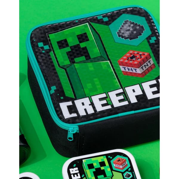 Minecraft Creeper Lunchväska och flaska (5-pack)