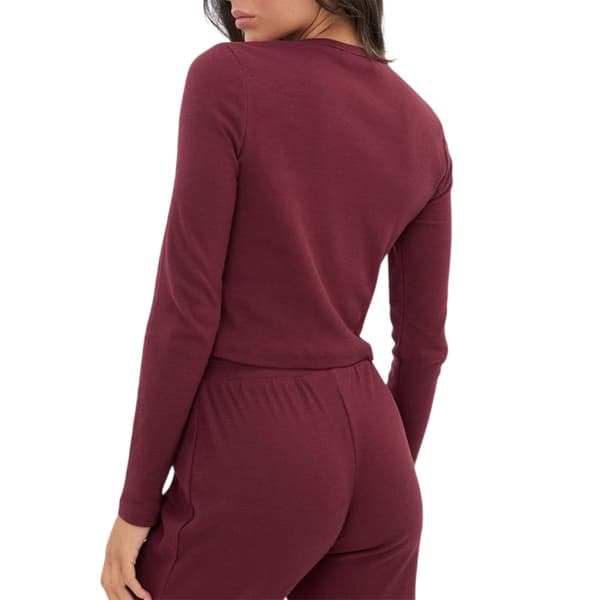 I Saw It First Womens/Ladies Ribbed Button Front Top