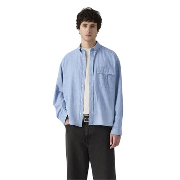 Levis Herrskjorta i Chambray, Croppad
