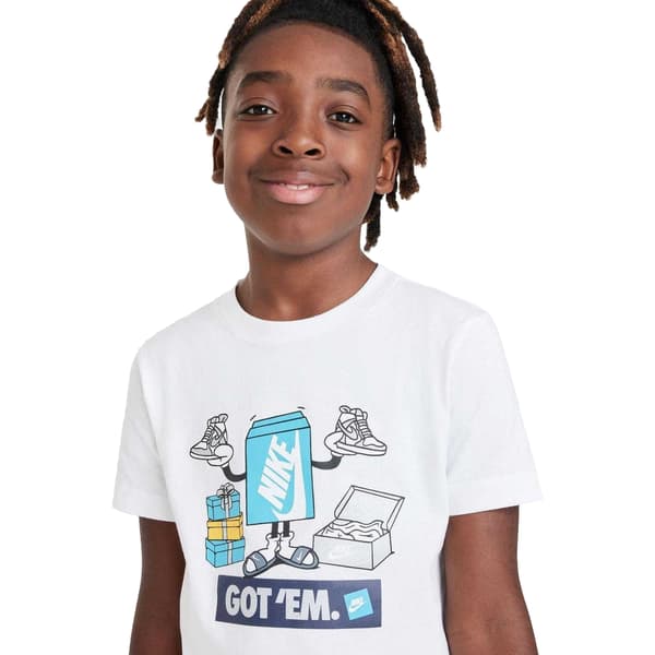 Nike Barn Logotyp Rundhalsad Boxy T-shirt