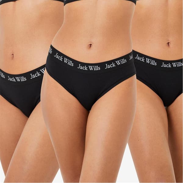 Jack Wills Dam/Dam Upprepade Logotyp Trosor (3-pack)