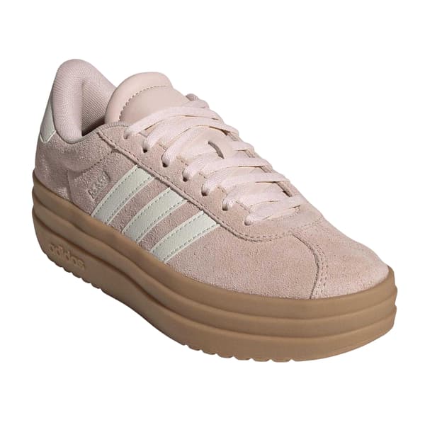 Adidas Flickor Court Bold 3 Ränder Platåskor i Läder