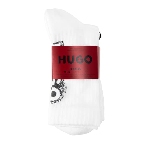 Hugo Herrstrumpor med logotyp (3-pack)