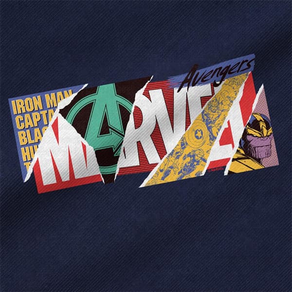 Marvel Scrapbook Logo -kangaskassi