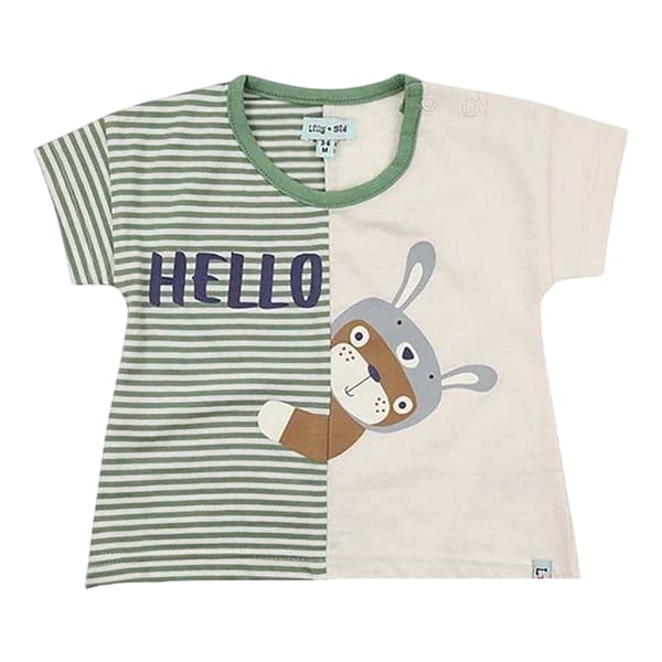 Lilly & Sid Baby Striped Short-Sleeved Co-ord Set