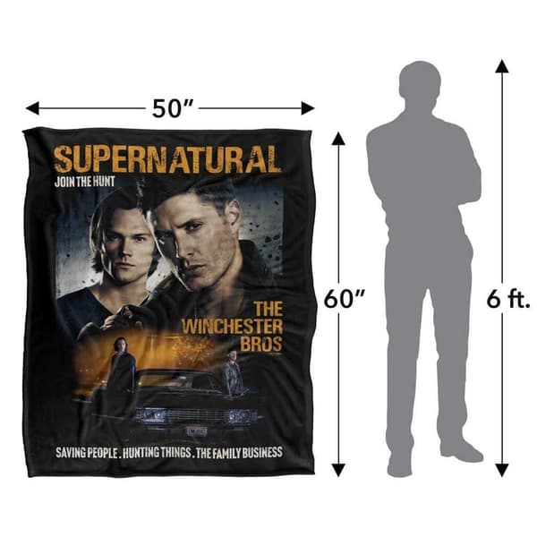 Supernatural Sam & Dean Poster Blanket
