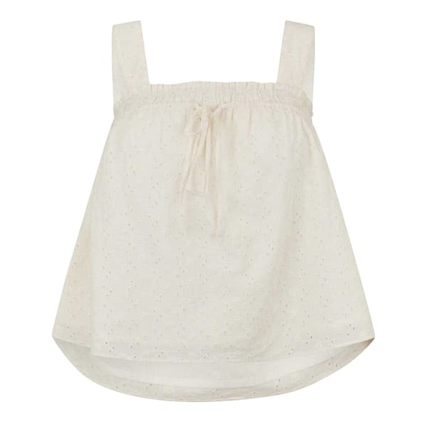 Jack Wills Dam Broderie Bomull Shirred Topp