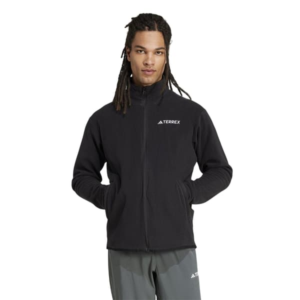Adidas Herr Multi Essentials Heldragen Fleecejacka