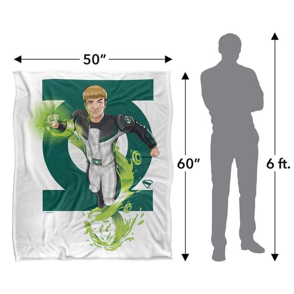 Superman Green Lantern 2025 Logo Soft Touch Blanket